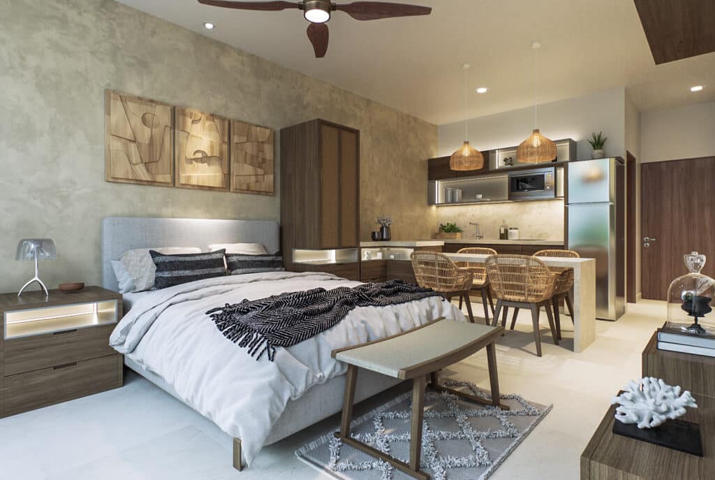"Cancun apartment interior view." - Cancun Green investment